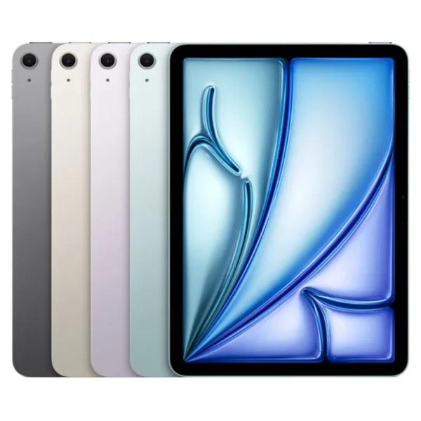 tablet ipad air en varios colores visto de atras