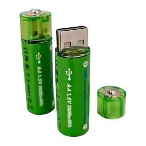 pilas AA flycat una tapada y otra con USB